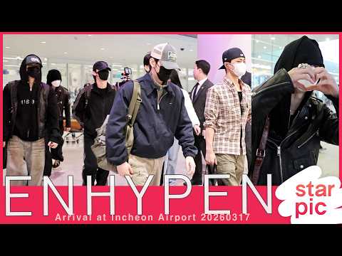 엔하이픈 '호주 공연 수고했어요~' [STARPIC] ENHYPEN Arrival at Incheon Airport 20260317
