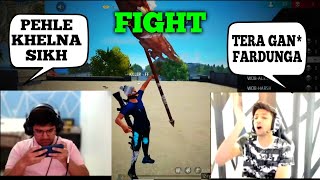 KILLER FF VS RDP & TANEJA FUNNY FIGHT - FREE FIRE ESPORTS PAHADI GAMING, JONTY, TG DELETE, ICONIC FF