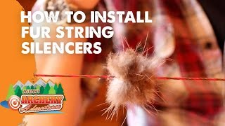 How to install fur string silencers (traditional archery)