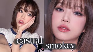 (eng) my signature casual smokey eye makeup♥