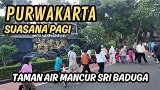 KONDISI TAMAN AIR MANCUR SRI BADUGA SAAT INI | air mancur legendaris di purwakarta