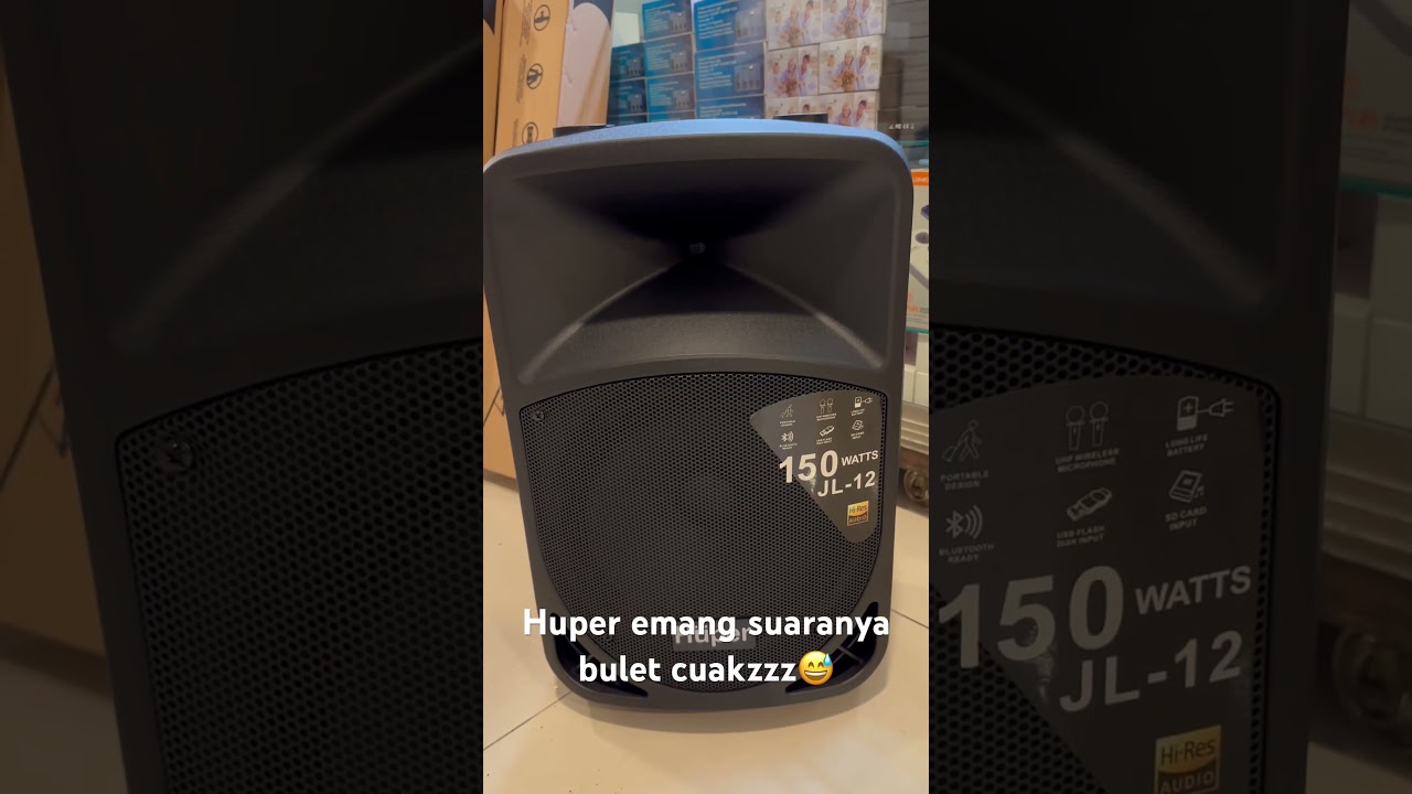 Speaker Portbale Huper Jl12 includ 2 mic wirelless. 