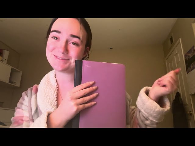 ASMR study date 😙 (study spanish, journal and read with me)