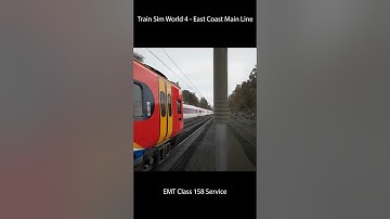 Class 158 Service on the East Coast Main Line for Train Sim World 4 - TSW4 #simulator  #trainsim