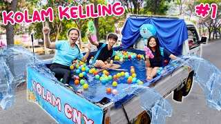 GILA !! BIKIN KOLAM RENANG MOBIL KELILING ! BAGI-BAGI HADIAH & PERMEN ! Vlog Lucu  | CnX Adventurers