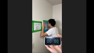 1番早くティッシュ落とした人が本気のケツバットくらって終わります！！ #shorts