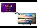 VU 4K Ultra vs Sony Bravia | Side by Side Comparison | 2020 Model