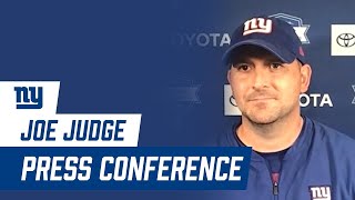 Joe Judge Sees the Toughness in Daniel Jones | New York Giants