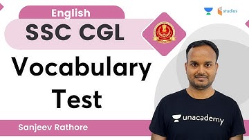 Vocabulary Test | SSC CGL | By Sanjeev Rathore Sir | wifistudy studios