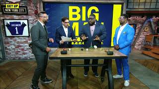 🔨 Damien Woody SMASHES tiny NFL helmets to make Week 2 picks 🔨 | Get Up
