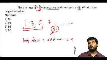 The average of 41 consecutive odd numbers is 49. What is the ............? (#SSCCGL Maths Questions)