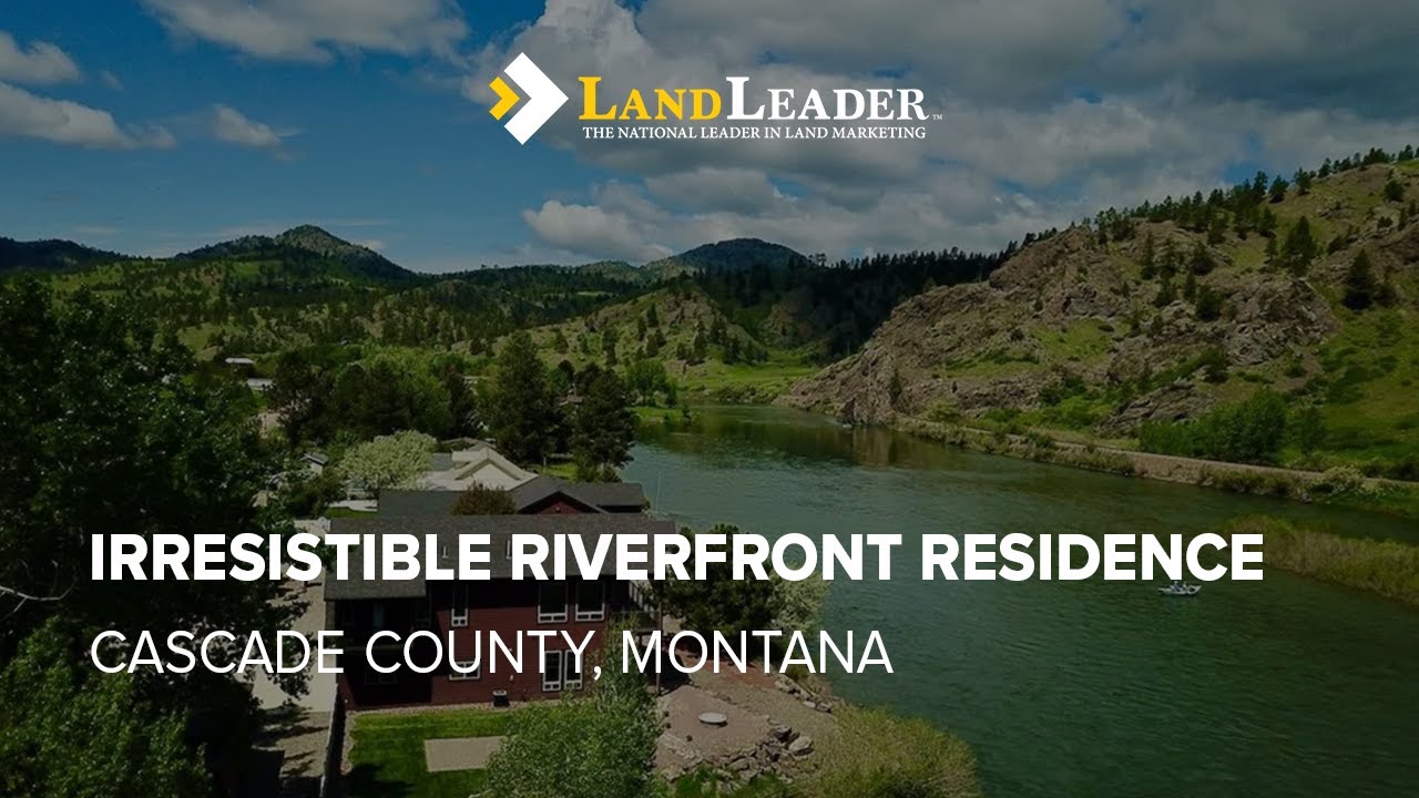 Irresistible Riverfront Residence Cascade County, Montana Available