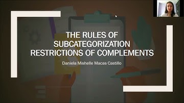 Rules of subcategorization restrictions