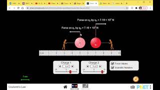 ‪Coulomb's Law‬-Simulation