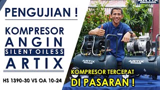 The Fastest Oilless Electric Air Compressor on the Market: ARTIX OA 10-24 VS ARTIX HS 1390-30