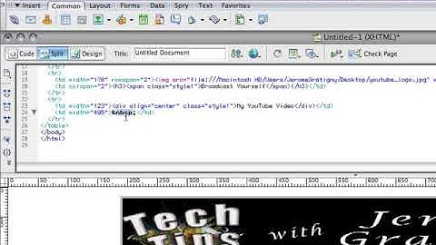 Insert Youtube video into Dreamweaver