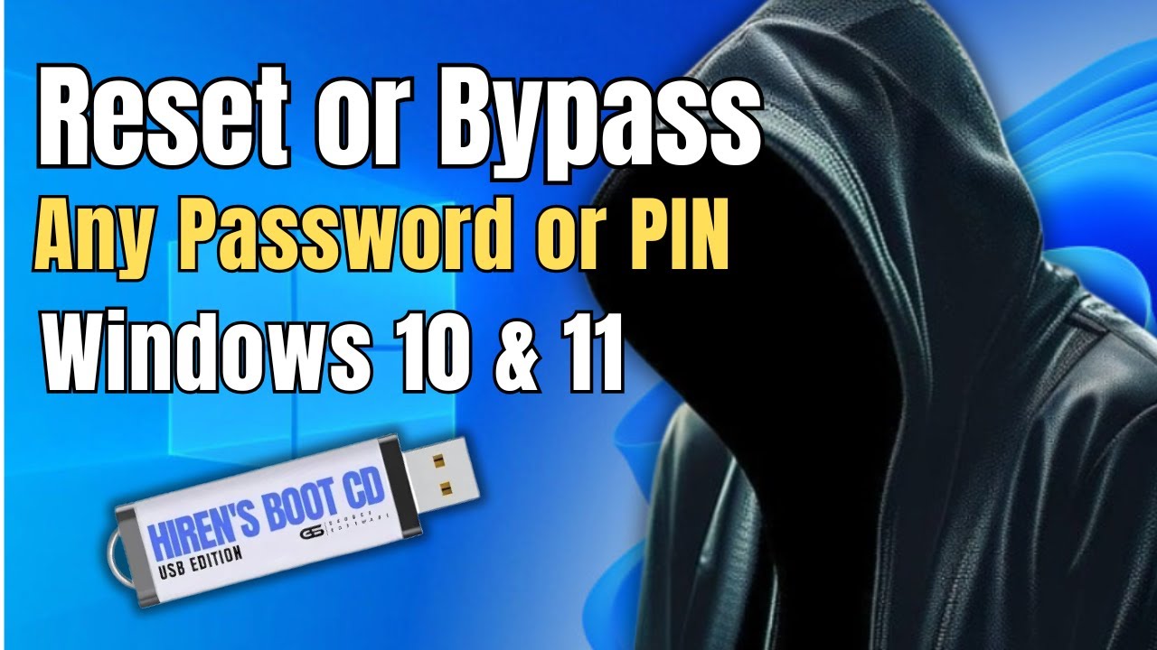 Unlock Windows Password or PIN, Easily Using USB drive - YouTube