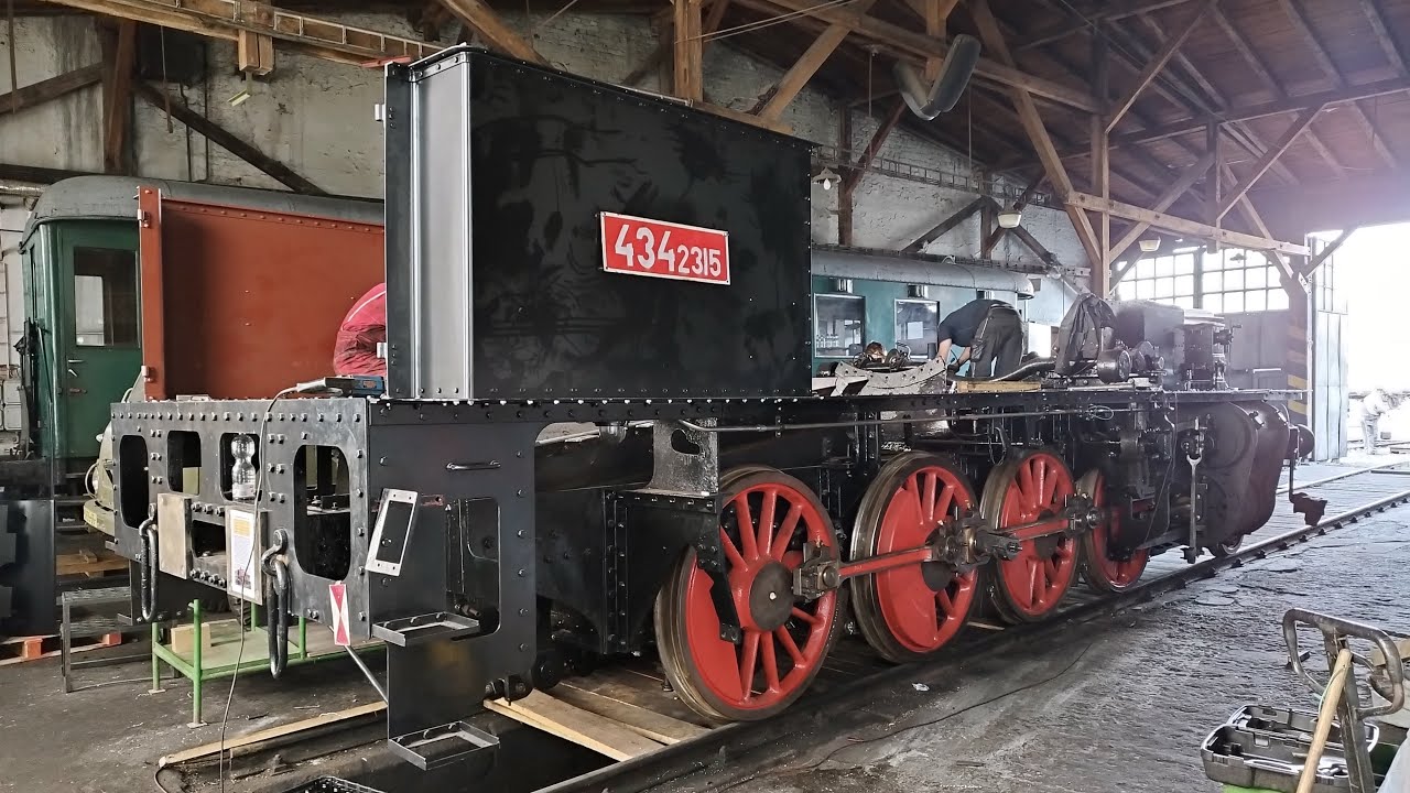 Oprava 434.2315 - 7.část: Parní stroj, rozvod, popelník, elektroinstalace