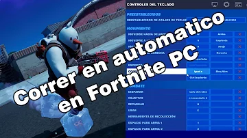 Como não correr automaticamente no fortnite?