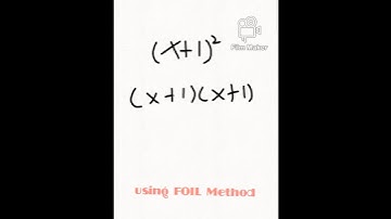 FOIL Method #math #tutorial #method