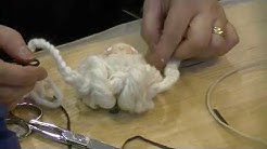 2018/11/11 Napoli, Creattiva 2018, Le Pigottine di Vanda, Testa acconciatura con treccine