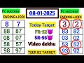 Shillong Teer Result Common Number 08-01-25 | #live #result #target #FR #FC @akteers