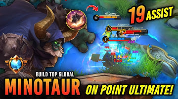 Top Global Minotaur!! Best Minotaur Build & Emblem in 2023 - Minotaur Gameplay -  Mobile Legends