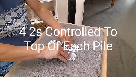 F21 Magic Trick 4020 - 4 2s Controlled To Top Of Each Pile #magic