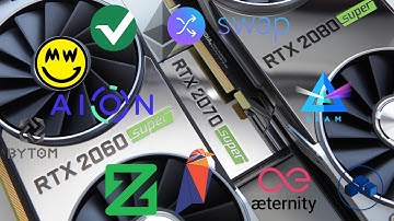 RTX 2060 2070 2080 Super HASHRATES Comparison