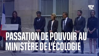 Remaniement: la passation de pouvoir au ministère de la Transition écologique en intégralité