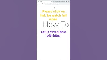 Https in localhost