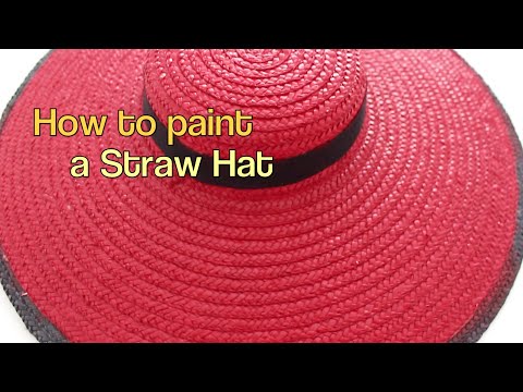 How to paint straw hat