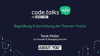 Famous code.talks 2017 - Begrüßung & Vorstellung der Themen Tracks Wealth