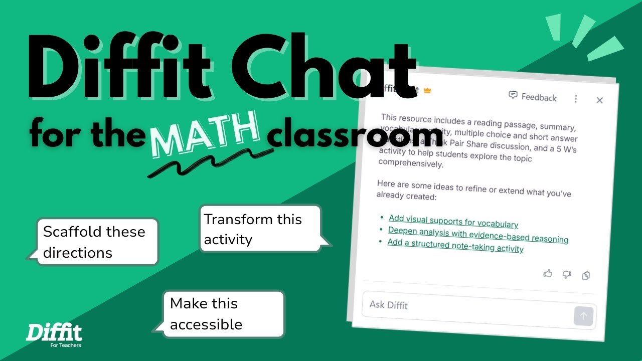 Chat Math Classes Diffit Chat for Math Teachers - YouTube