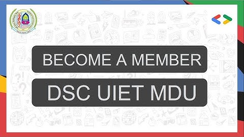 Become a member of DSC UIET MDU