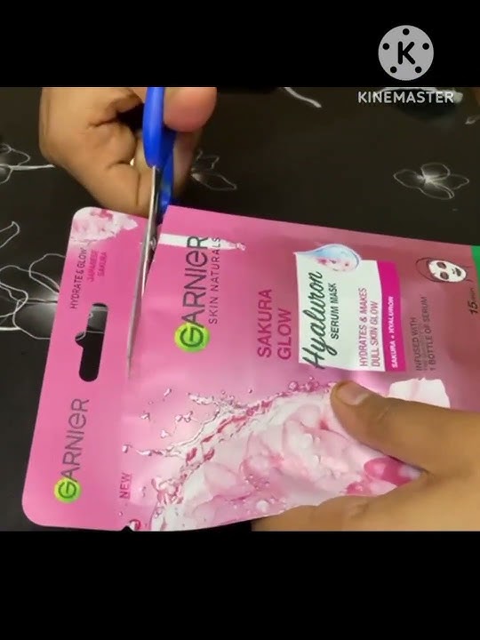 Garnier 🌸Sakura glow sheet mask ||sheet mask for glow || Sakura glow