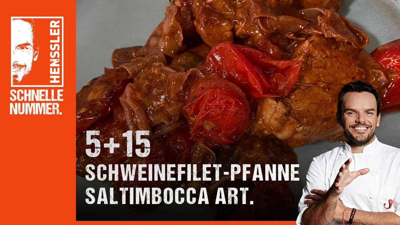 Schnelles Schweinefilet-Pfanne Saltimbocca Art Rezept von Steffen Henssler