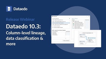 Dataedo 10.3: Column-level lineage, redesigned data classification & more