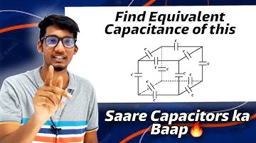 Find Equivalent Capacitance of Cube Capacitors|| #cubecapacitors #capacitance