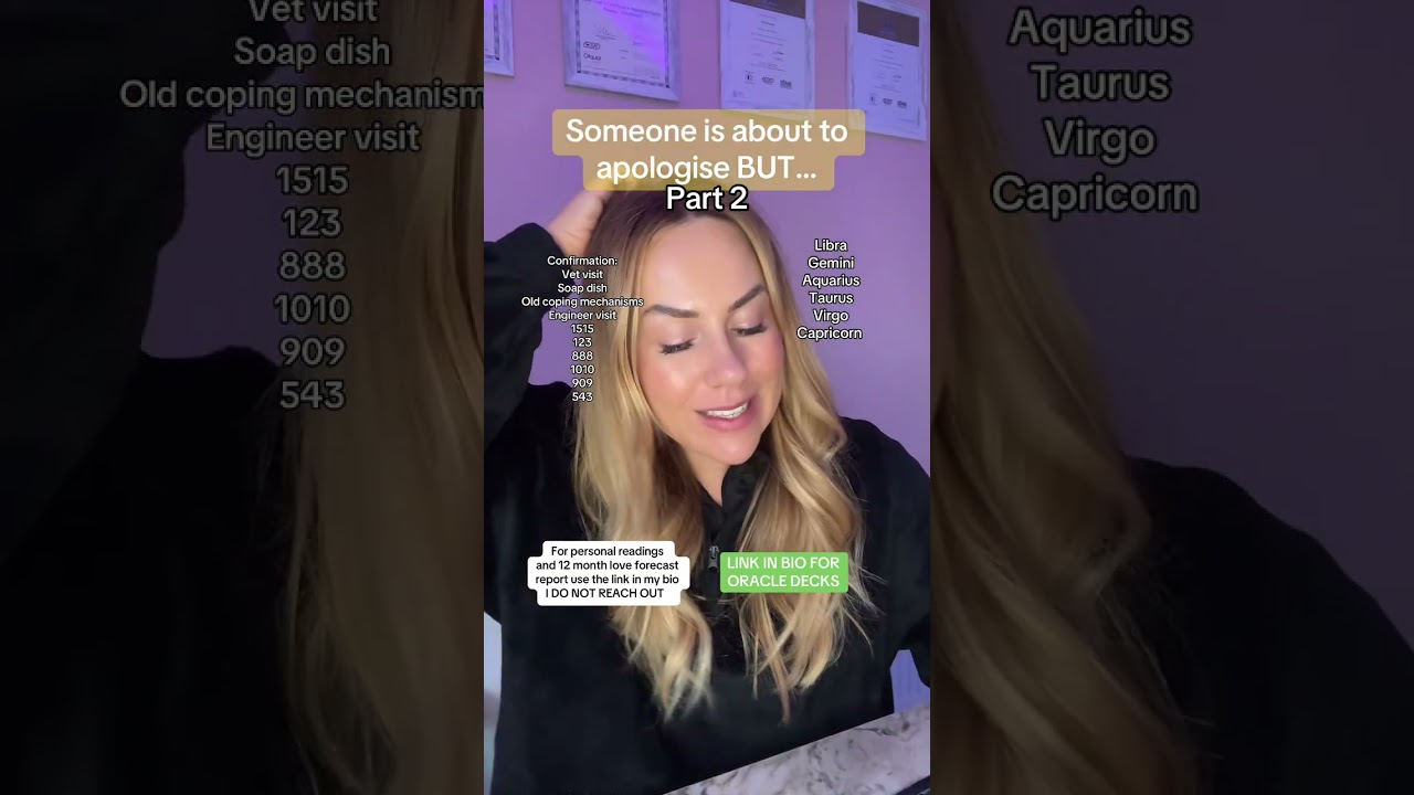 Someone is about to apologise BUT… part 2