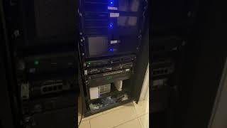 My Hone Lab and Server Rack With My Computer Setup #homelab #homeserver #youtube #shorts #tech