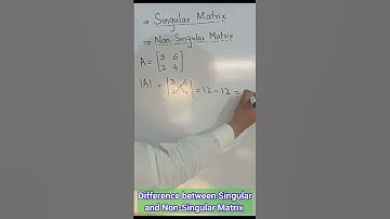 Singular/non-Singular matrix #shorts #short #viral