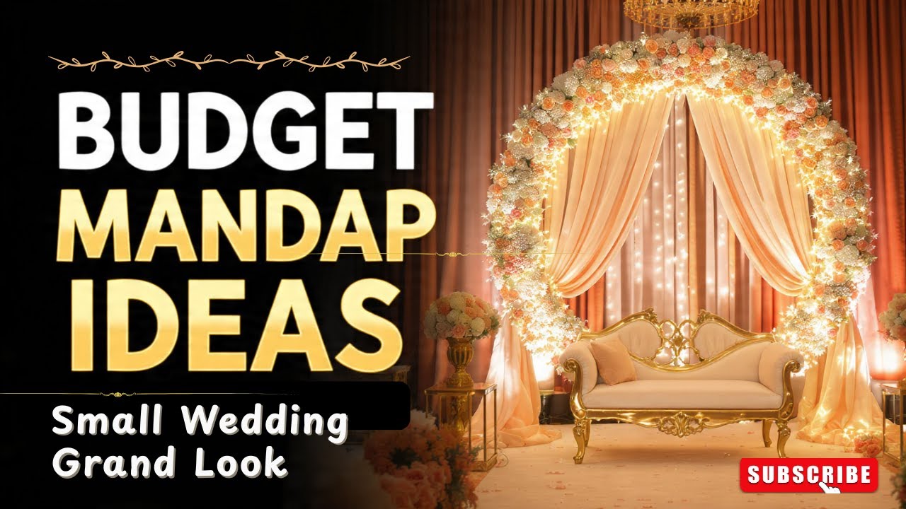 7 Budget Mandap Ideas for Small Weddings – Elegant & Affordable | Golden Décor