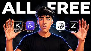 ALL FREE : KIMI K3 + GLM 5.2 + GPT + QWEN 3.6 + WAN + FLUX + QWQ + MINIMAX + DEEPSEEK