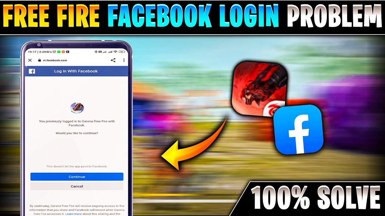 Free fire facebook login problem, free fire login problem