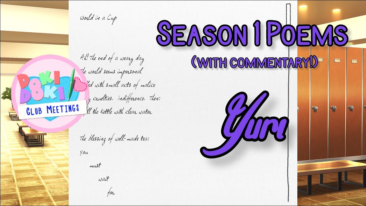 Yuri's Season 1 Poems (With Commentary!) YouTube