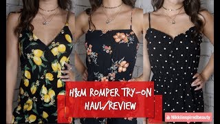 H&M ROMPER TRY-ON HAUL/REVIEW!