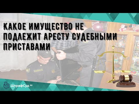 Какое имущество не подлежит аресту судебными приставами