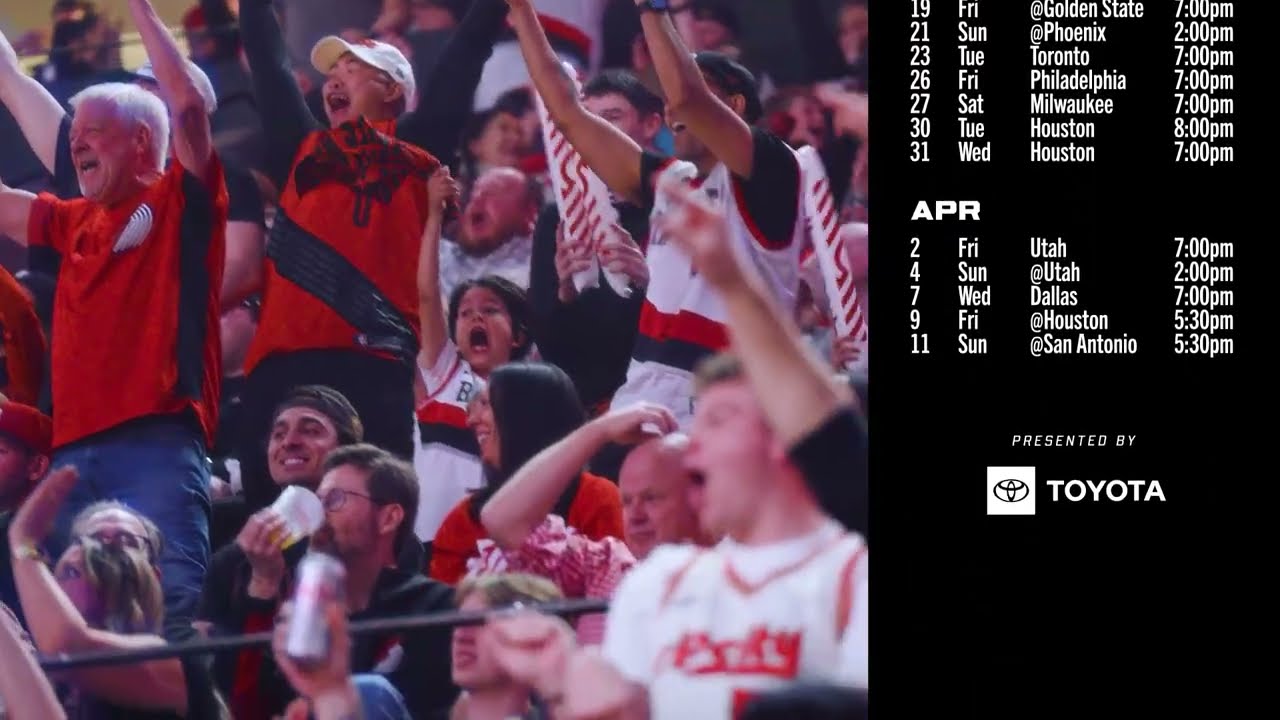 2026-27 Portland Trail Blazers Schedule Release Presented by Toyota