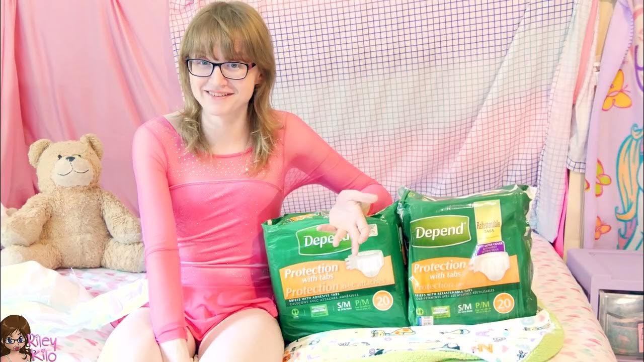 The Diapers They Are A-Changin' - Plastic-Backed Depend Fitted Briefs 